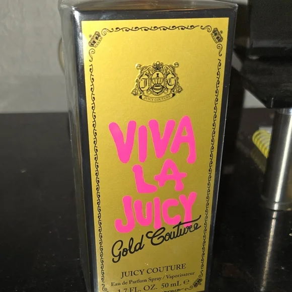New In Box! Juicy Couture Viva La Juicy Gold Couture Perfume. ( S - Picture 2 of 6